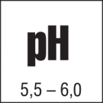 KRONEN® Universal soil pH 5,5-6,5. pH of the substrate, regulated by chalk, determines optimal conditions for growth of particular plant species.