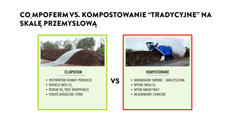 CO₂MPOFERM vs kompostowanie "tradycyjne" na skalę przemysłową